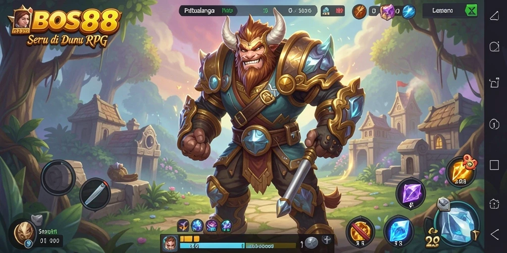 Screenshot gameplay BOS88 memperlihatkan aksi seru di dunia RPG.