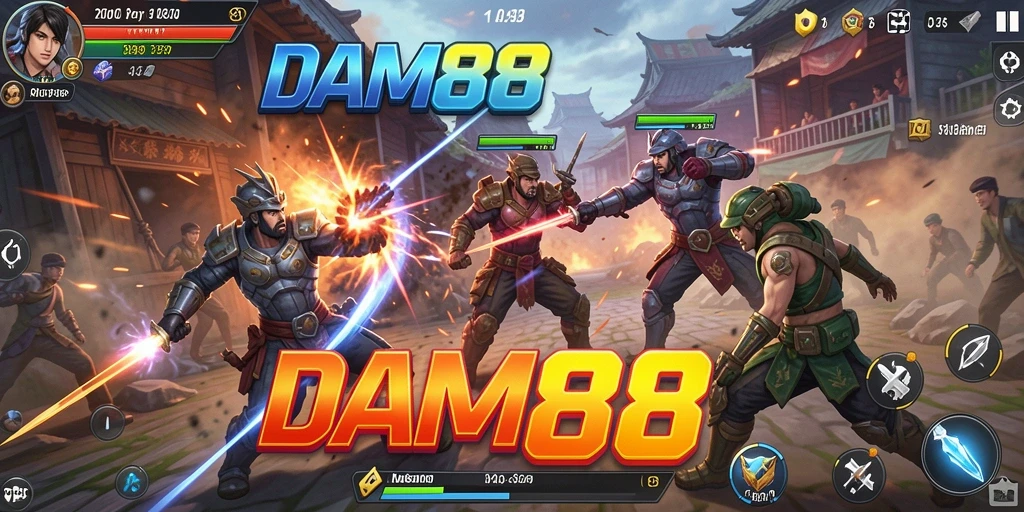 Tampilan gameplay seru ketika bertarung di DAM88.