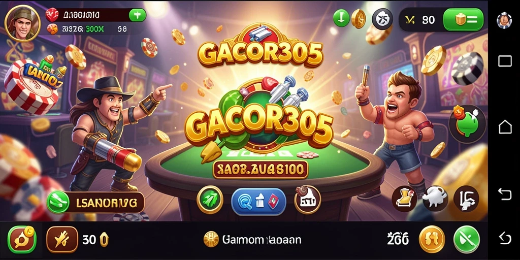 Screenshot utama GACOR305 menampilkan gameplay Kasino yang mendebarkan.