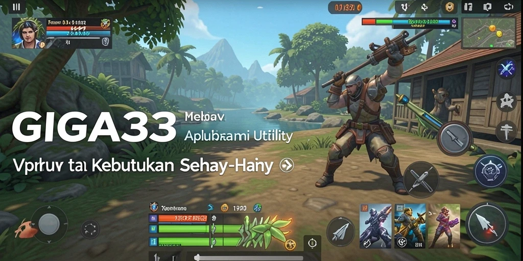 Tampilan utama GIGA33 yang memudahkan navigasi aplikasi Utility.