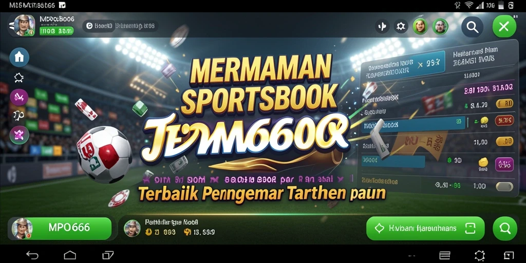 Tampilan menarik dan interaktif dari gameplay Sportsbook MPO666.