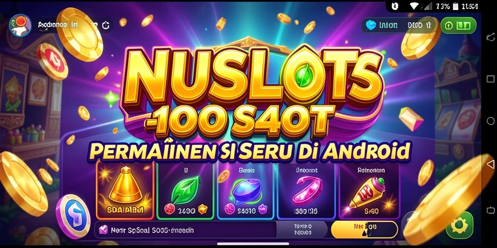 Screenshot gameplay NUSASLOTS menampilkan putaran slot yang seru dan penuh warna.