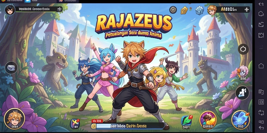 Screenshot utama RAJAZEUS dengan aksi gameplay yang mendebarkan.