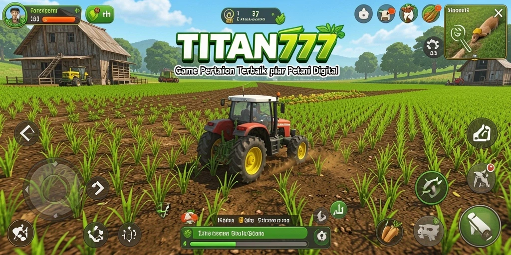 Gameplay seru bertani di TITAN777 dengan grafis memukau.